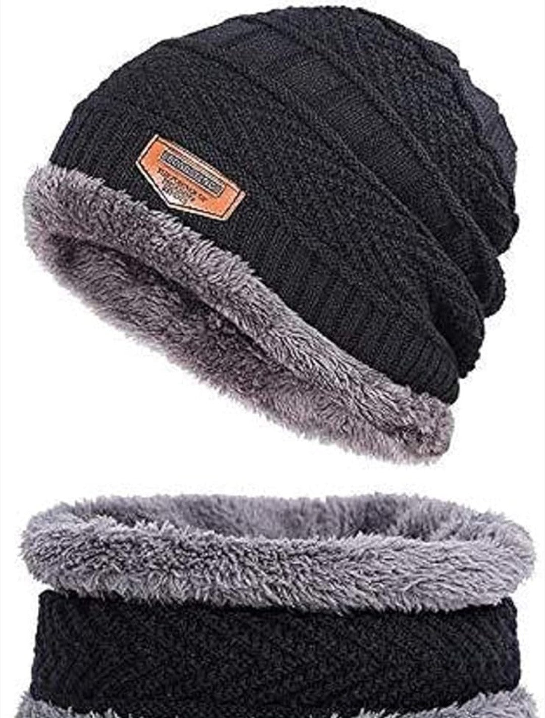 Unisex Woolen Cap Set