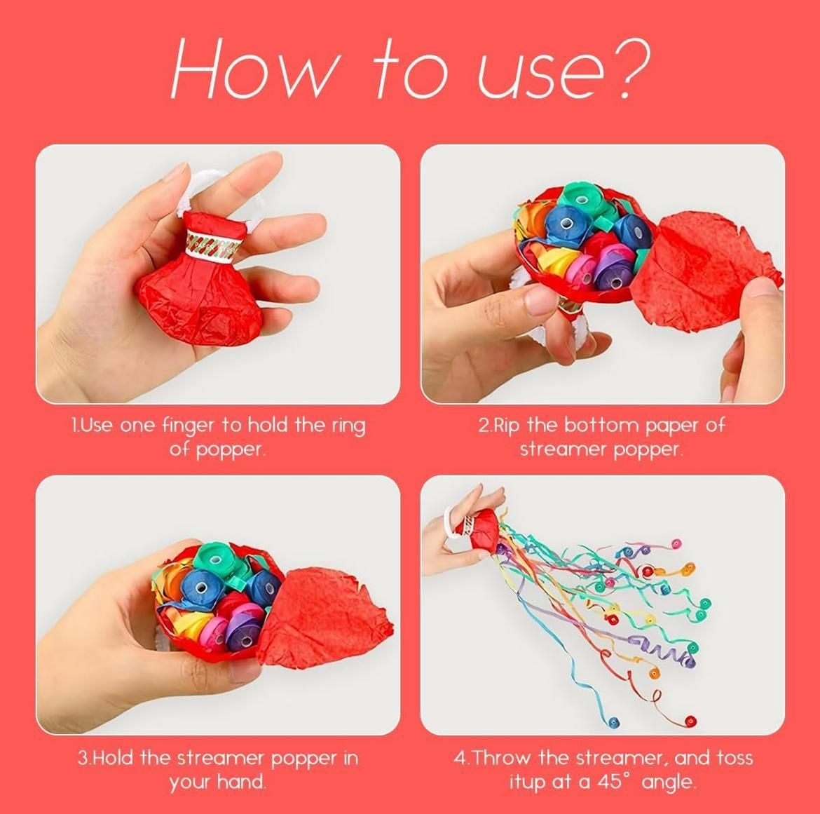 10 Pcs Mix Color Hand Throw Confetti