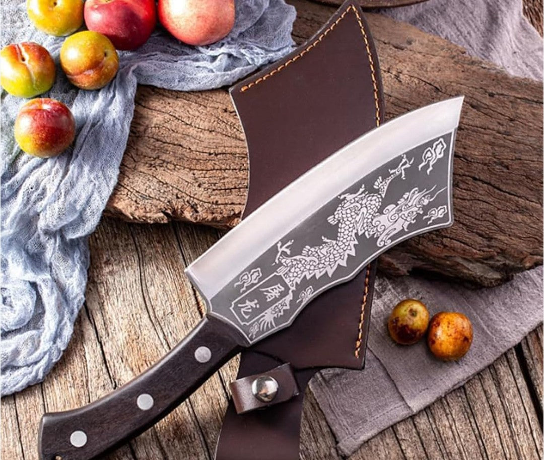 Dragon Chopping Knife Stainless Steel Blade