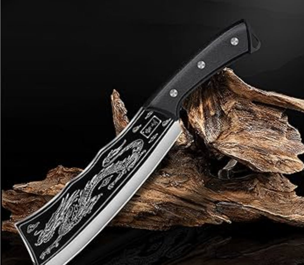 Dragon Chopping Knife Stainless Steel Blade