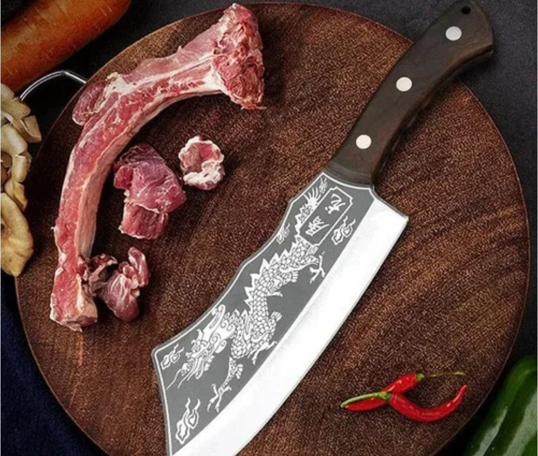 Dragon Chopping Knife Stainless Steel Blade